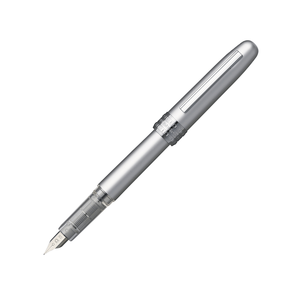Platinum Fountain Pen Ice White / Fine Platinum - Plaisir Fountain Pens