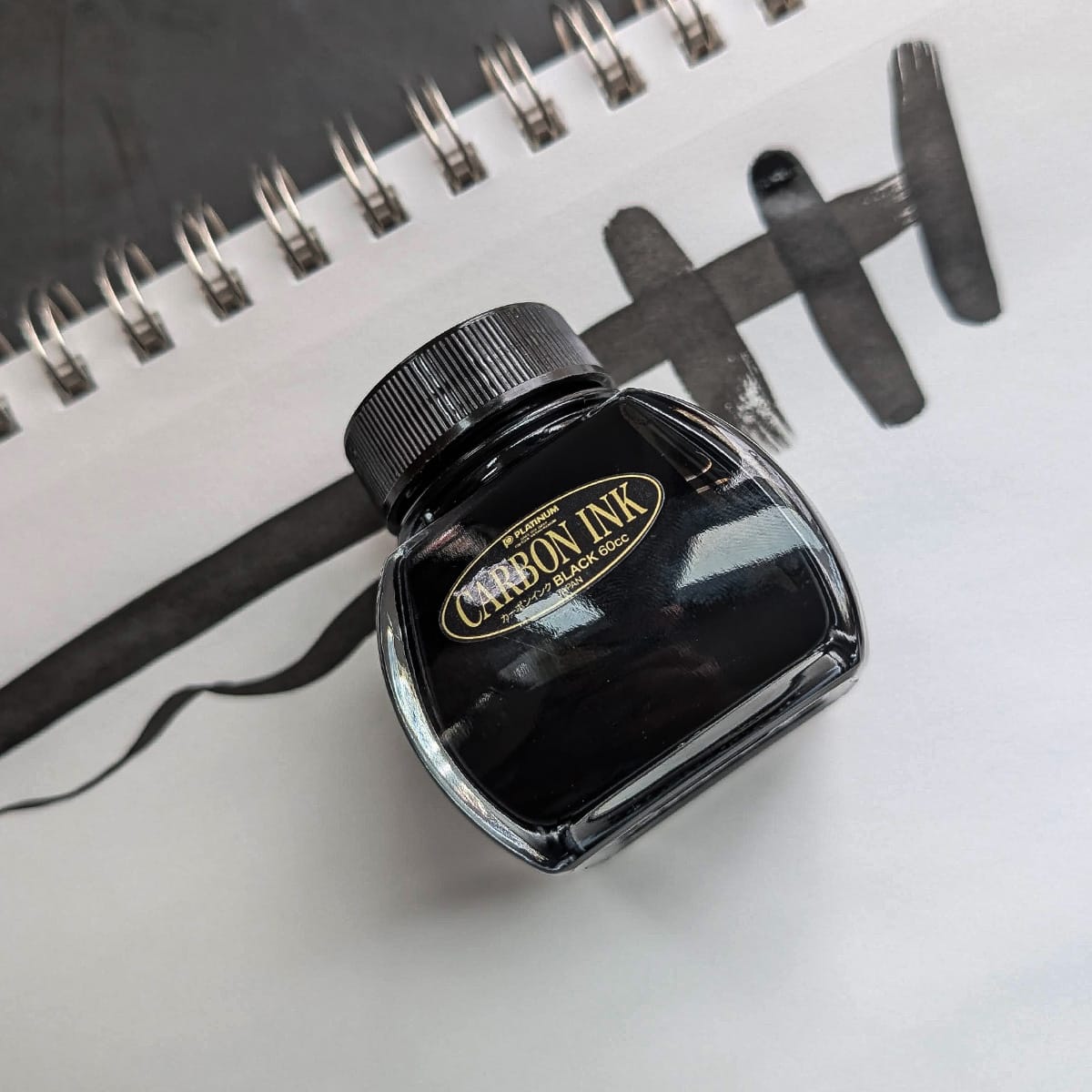 Platinum Fountain Pen Ink Platinum - Carbon Ink - Permanent Black - 60cc Bottle
