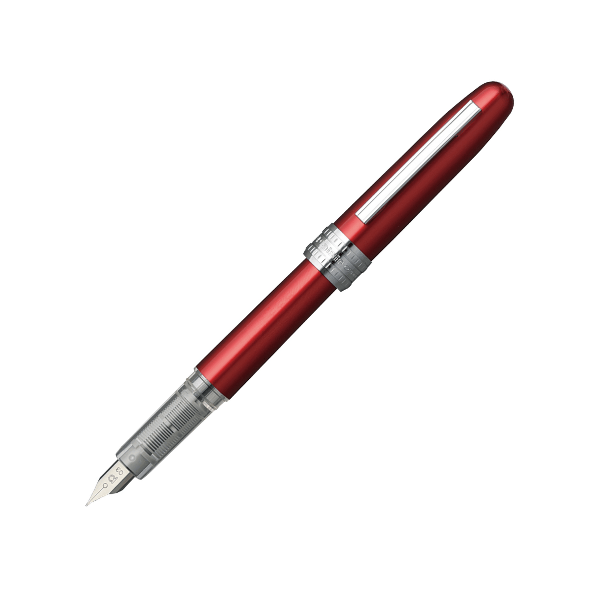 Platinum Fountain Pen Red / Fine Platinum - Plaisir Fountain Pens