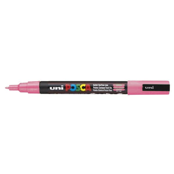 Posca Paint Marker Coral Pink Uni - Posca - Individual Paint Markers - Fine Tip - PC-3M