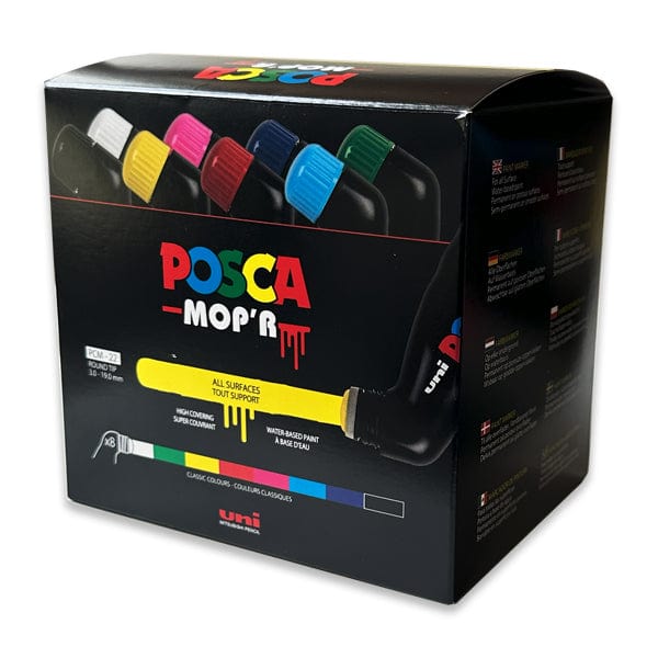 Posca Paint Marker Set Uni - Posca - MOP'R Markers - 8 Colour Set