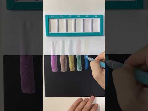 Load and play video in Gallery viewer, Kuretake - Gansai Tambi - Watercolour Set - 6 Opal Colours
