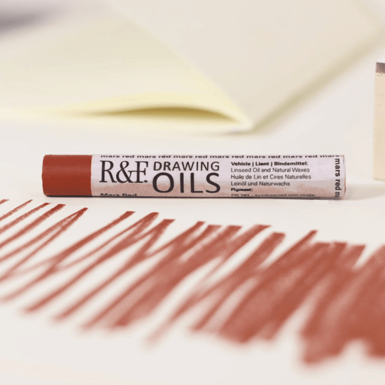 R&F Handmade Paints Pigment Stick Mars Red R&F - Drawing Oils - 12mL Sticks