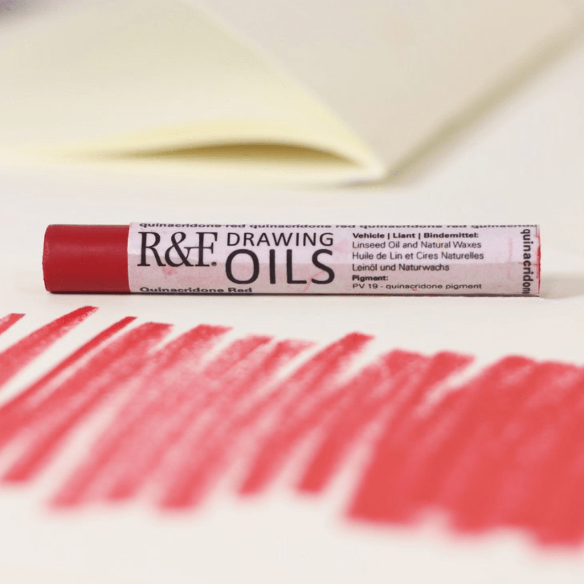 R&F Handmade Paints Pigment Stick Quinacridone Red R&F - Drawing Oils - 12mL Sticks