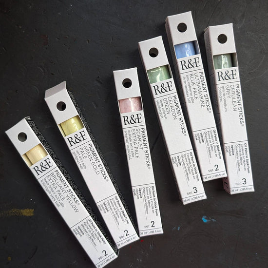 R&F Handmade Paints Pigment Stick Set R&F - Pigment Sticks - Chromatic Tones - Set of 6 Colours
