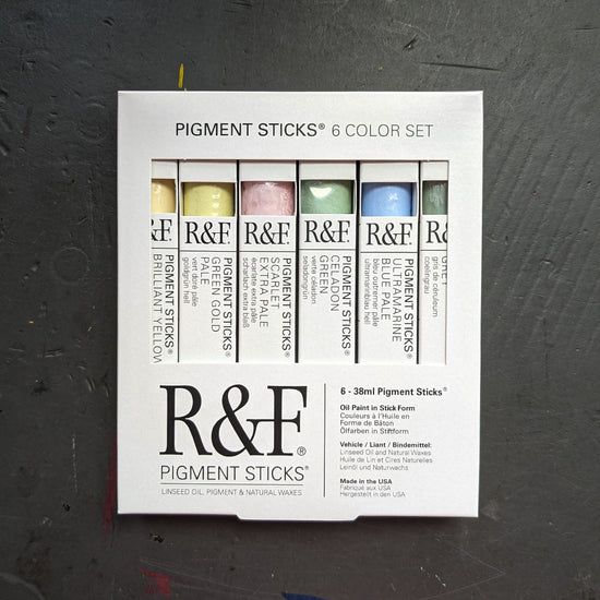 R&F Handmade Paints Pigment Stick Set R&F - Pigment Sticks - Chromatic Tones - Set of 6 Colours