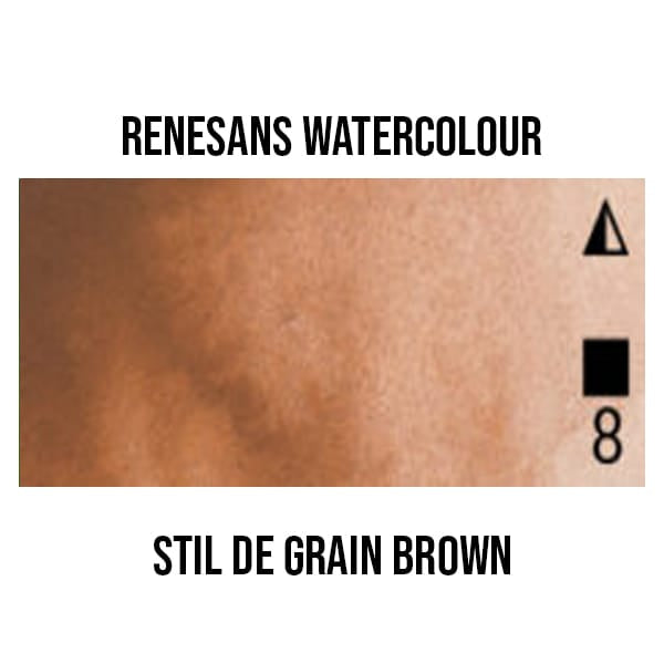 Renesans Watercolour Pan Stil de Grain - 43 Renesans - Extra-Fine Artists' Watercolours - Half Pans - Series 1