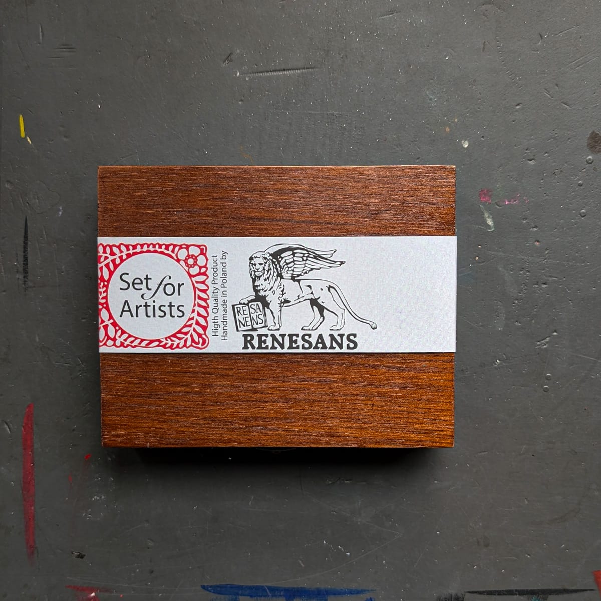 Renesans Watercolour Set Renesans - Extra-Fine Artists' Watercolours - Wooden Box - Set of 24 Half Pans
