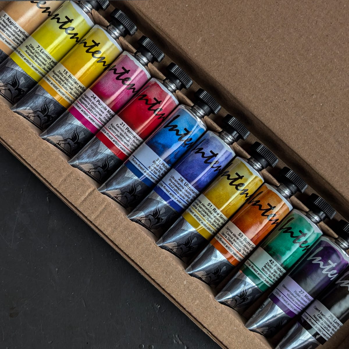 Renesans Watercolour Set Renesans - Intense Water - Extra-Fine Artists' Watercolours - Set of 12 Colours in 15mL Tubes