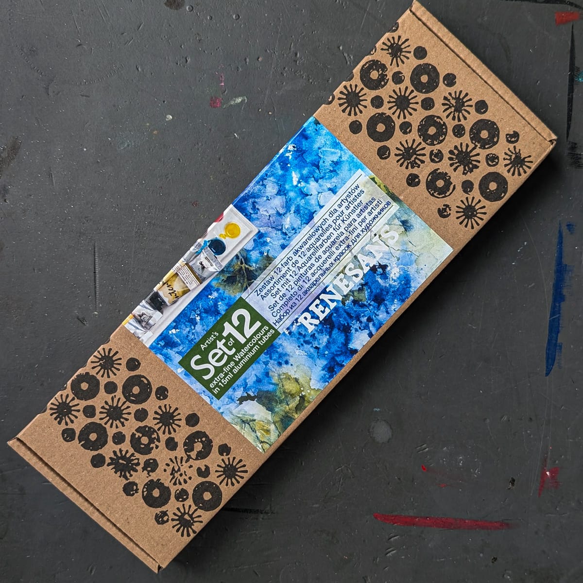 Renesans Watercolour Set Renesans - Intense Water - Extra-Fine Artists' Watercolours - Set of 12 Colours in 15mL Tubes