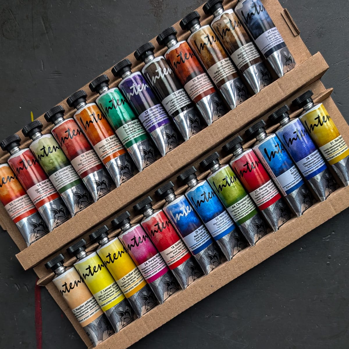 Renesans Watercolour Set Renesans - Intense Water - Extra-Fine Artists' Watercolours - Set of 24 Colours in 15mL Tubes