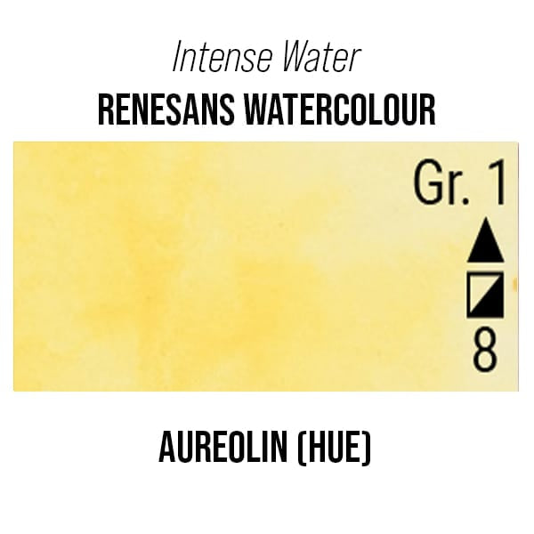 Renesans Watercolour Tube Auroline (hue) - 10 Renesans - Intense Water - Extra-Fine Artists' Watercolours - 15mL Tubes - Series 1