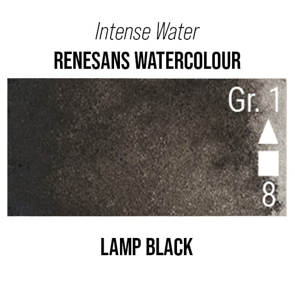 Renesans Watercolour Tube Lamp Black - 70 Renesans - Intense Water - Extra-Fine Artists' Watercolours - 15mL Tubes - Series 1