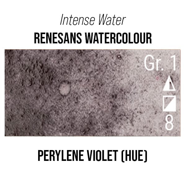 Renesans Watercolour Tube Perylene Violet (hue) - 64 Renesans - Intense Water - Extra-Fine Artists' Watercolours - 15mL Tubes - Series 1