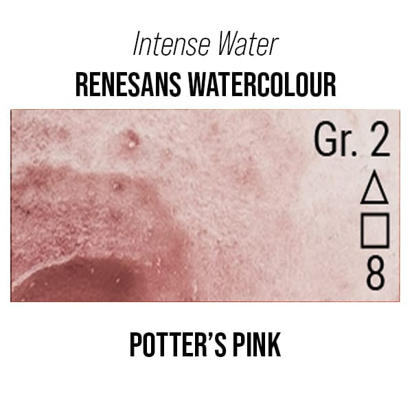 Renesans Watercolour Tube Potter's Pink - 57 Renesans - Intense Water - Extra-Fine Artists' Watercolours - 15mL Tubes - Series 2