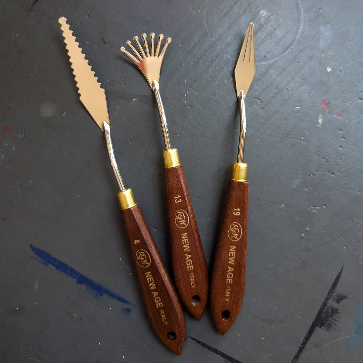 RGM di Rosa Gastaldo Edoardo Palette Knife RGM - New Age Line - Palette Knives - Set of 3