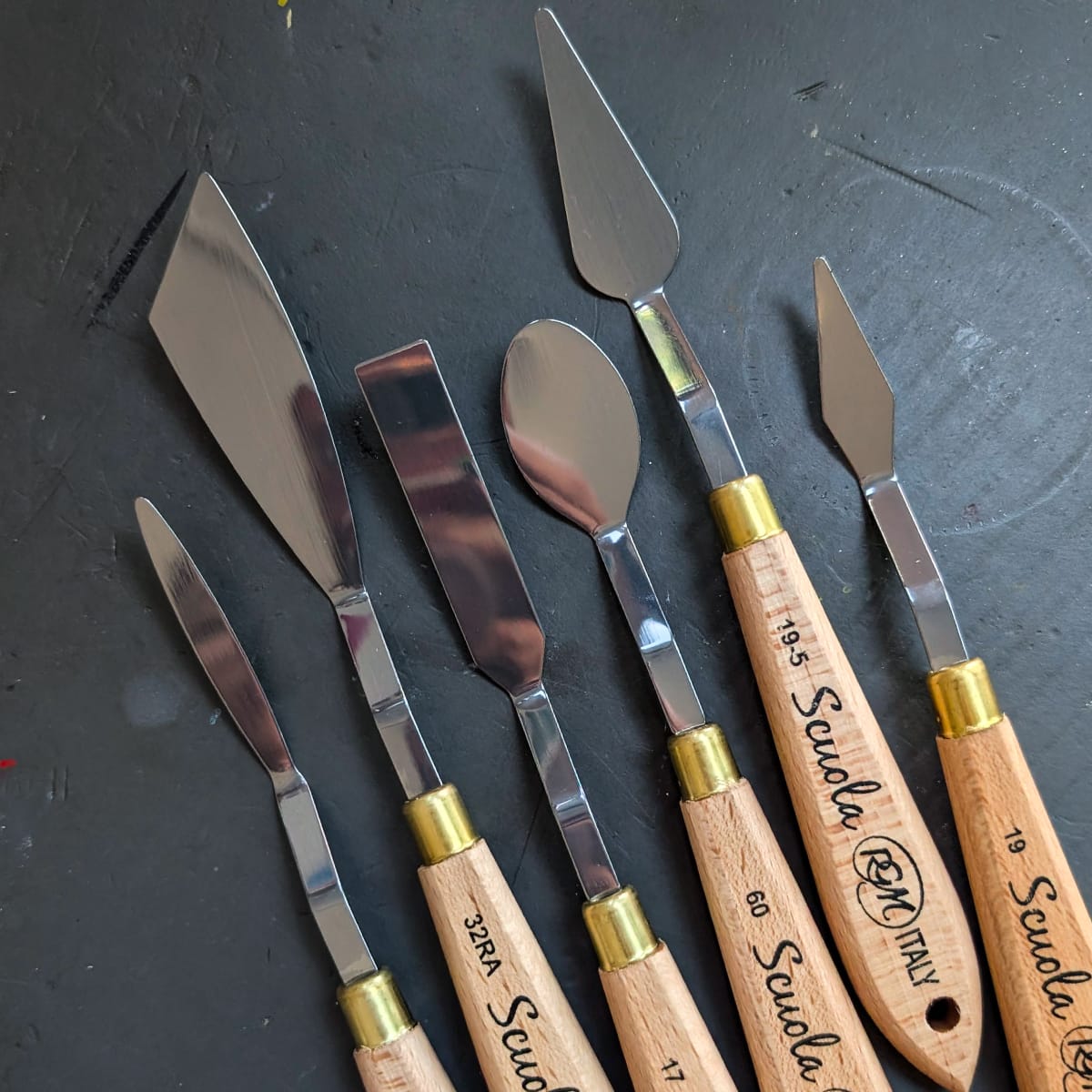 RGM di Rosa Gastaldo Edoardo Palette Knife RGM - Scuola Line - Palette Knives - Set of 6