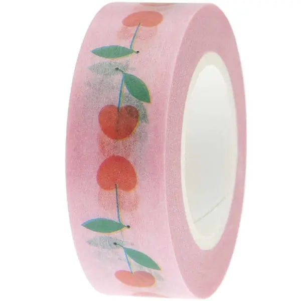 Rico Design Washi Tape Paper Poetry - Washi Tape - 15mm x 10m Roll - Cherries