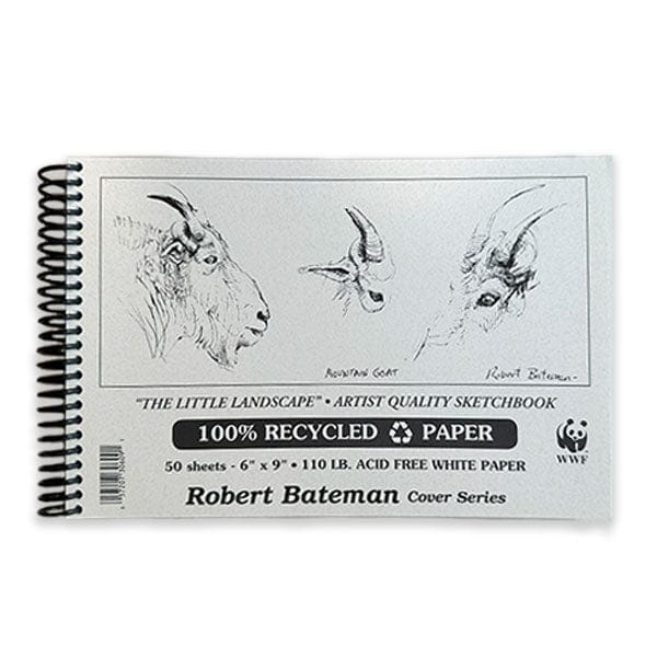 Robert Bateman Sketchbook - Spiralbound Robert Bateman - Recycled Sketchbook - 6x9"