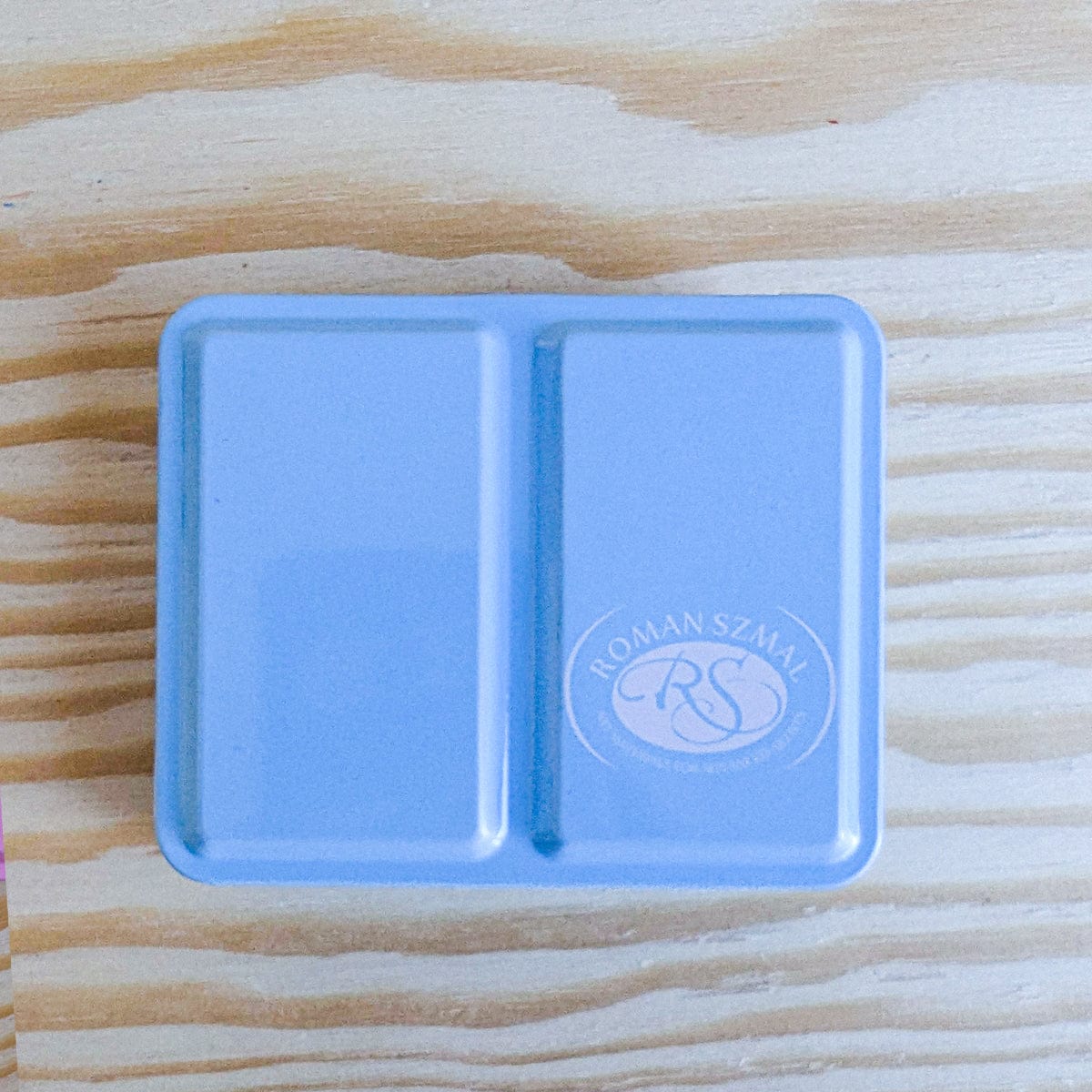 Roman Szmal Palette - Metal Blue Roman Szmal - Mini Metal Box - Half Pan Travel Palettes - 12 Spaces