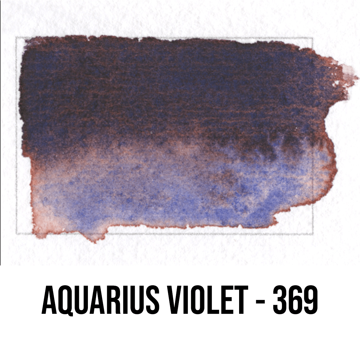 Roman Szmal Watercolour Pan Aquarius Violet - 369 Roman Szmal - Aquarius Watercolours - Individual ½ Pans - Series 3
