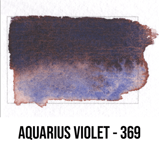 Roman Szmal Watercolour Pan Aquarius Violet - 369 Roman Szmal - Aquarius Watercolours - Individual ½ Pans - Series 3