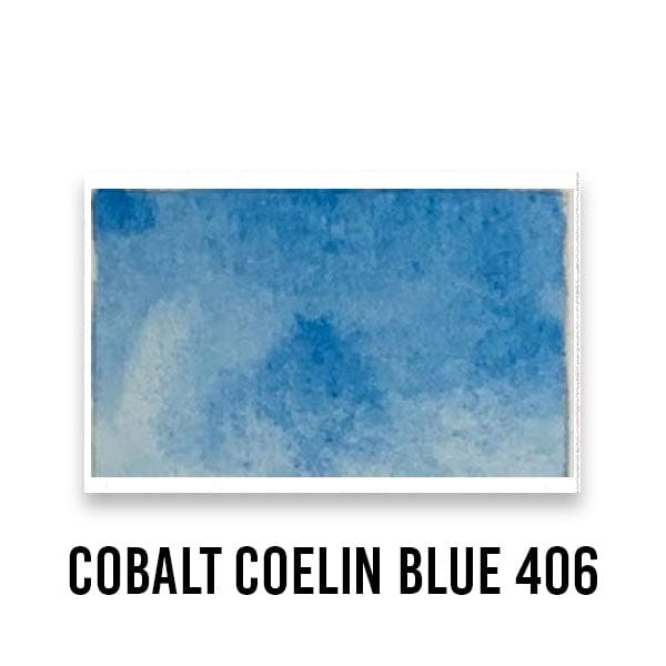 Roman Szmal Watercolour Pan COBALT COELIN BLUE 406 Roman Szmal - Aquarius Watercolours - Individual Half Pans - Series 4