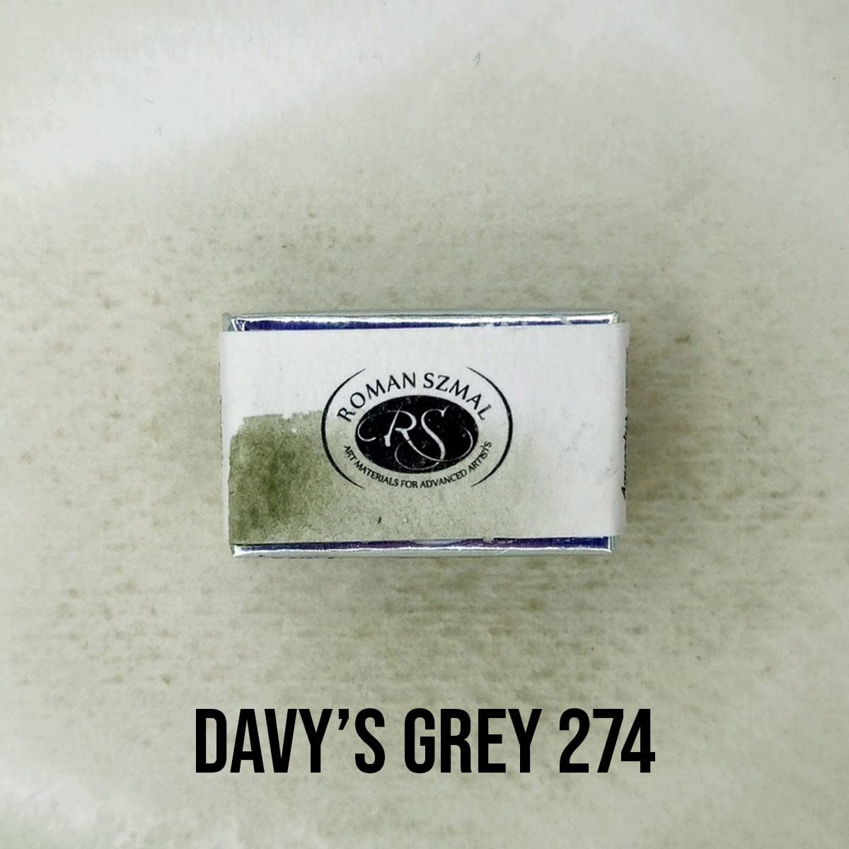 Roman Szmal Watercolour Pan Davy's Grey - 274 Roman Szmal - Aquarius Watercolours - Individual Full Pans - Series 2