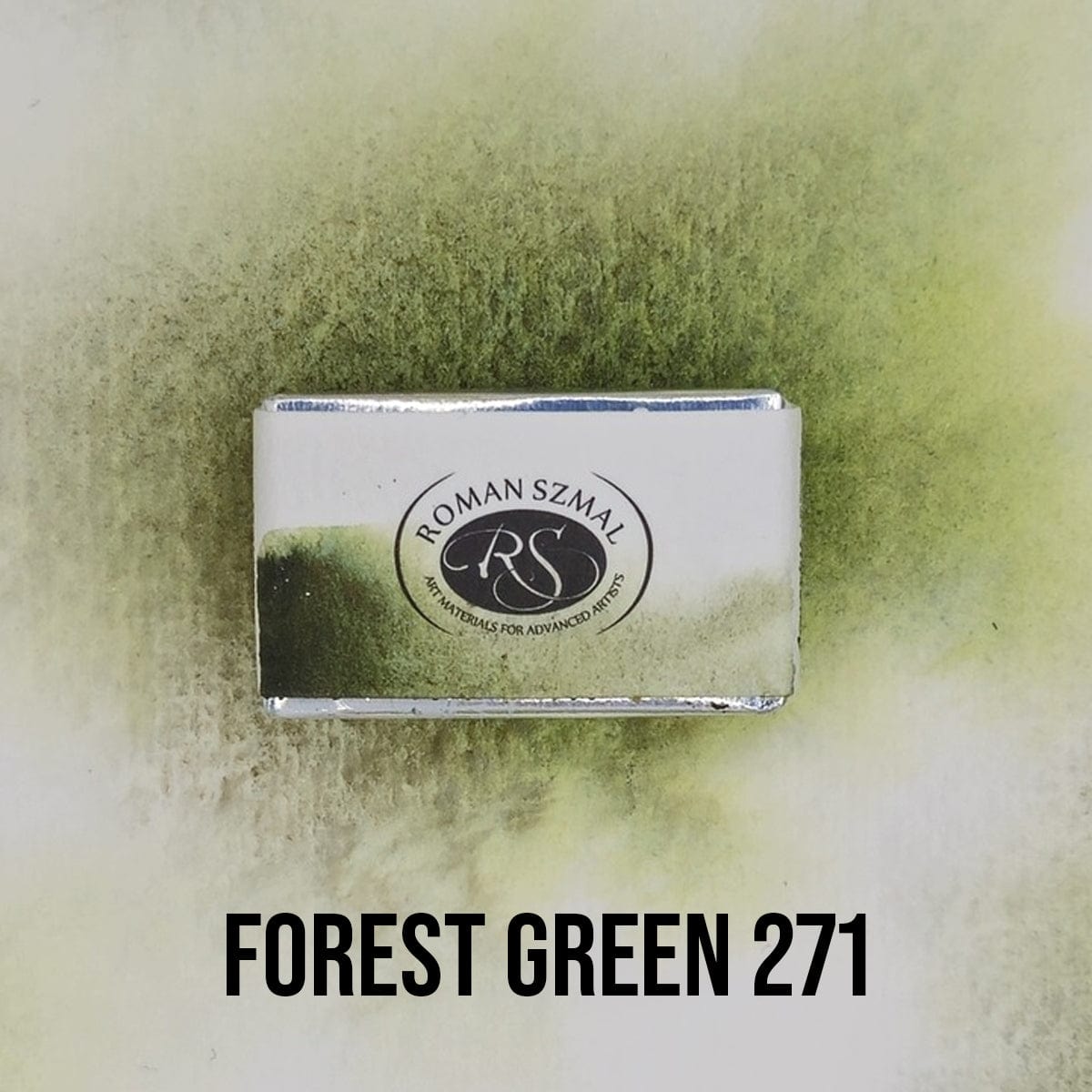 Roman Szmal Watercolour Pan Forest Green - 271 Roman Szmal - Aquarius Watercolours - Individual Full Pans - Series 2