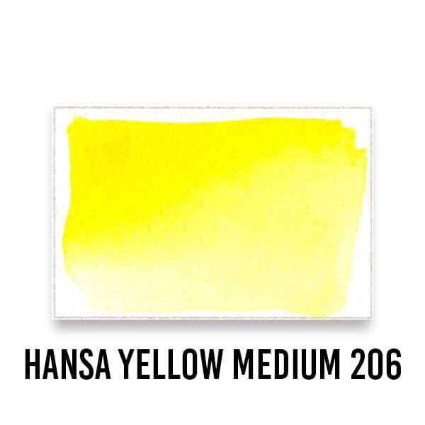 Roman Szmal Watercolour Pan HANSA YELLOW MEDIUM 206 Roman Szmal - Aquarius Watercolours - Individual Half Pans - Series 2