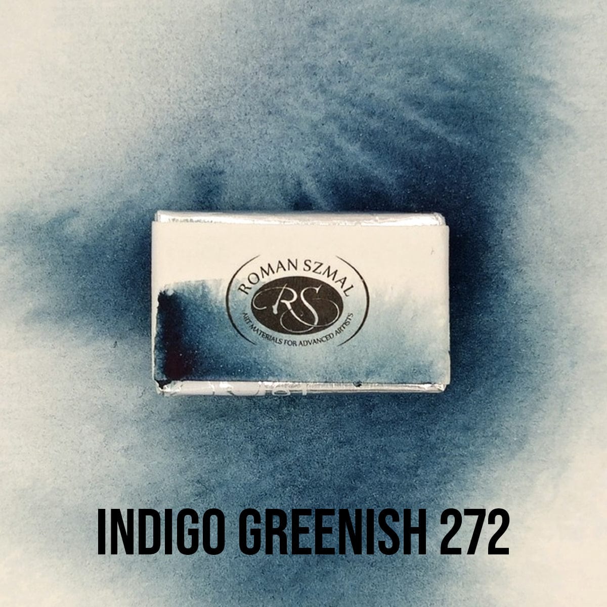 Roman Szmal Watercolour Pan Indigo Greenish - 272 Roman Szmal - Aquarius Watercolours - Individual Full Pans - Series 2
