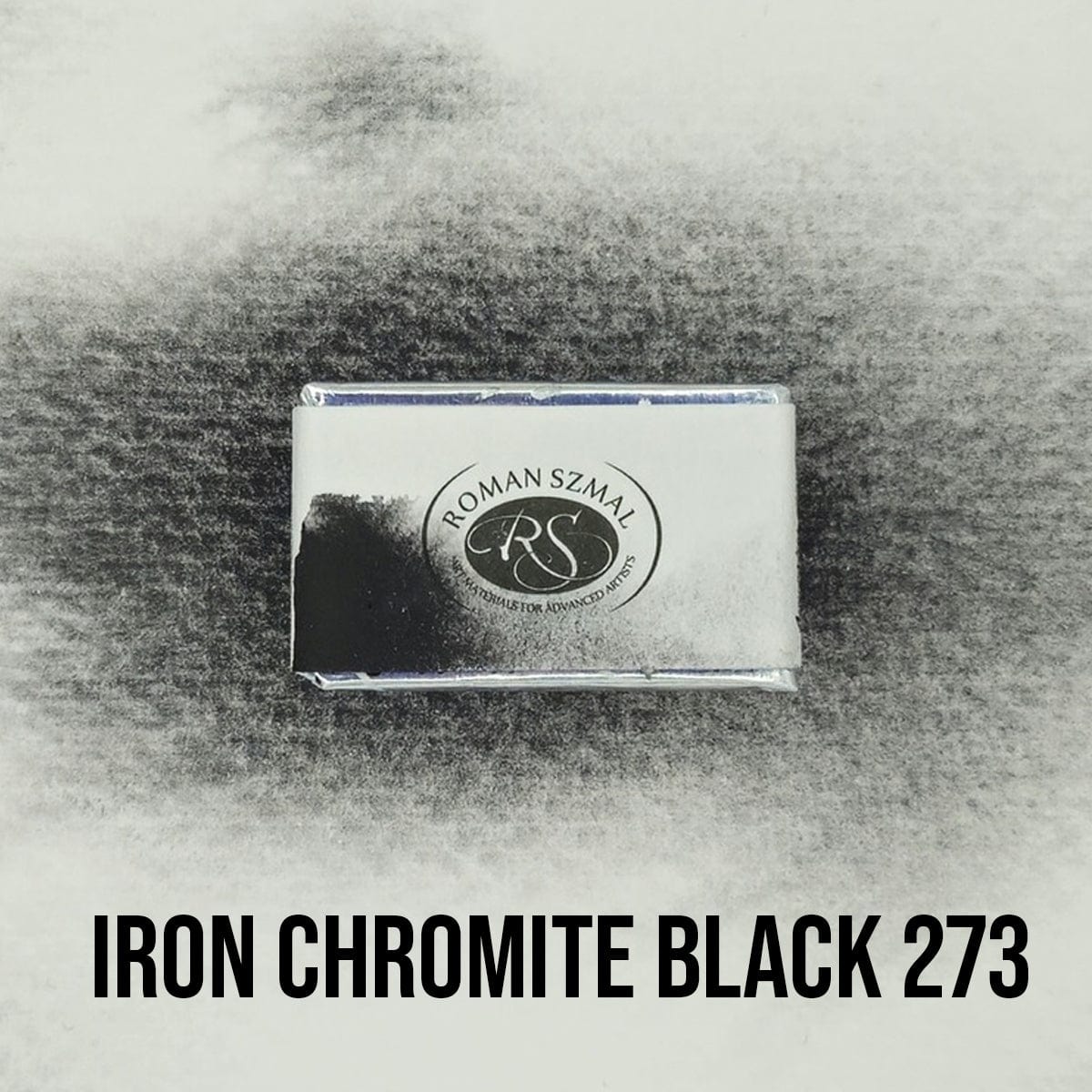 Roman Szmal Watercolour Pan Iron Chromite Black - 273 Roman Szmal - Aquarius Watercolours - Individual Full Pans - Series 2