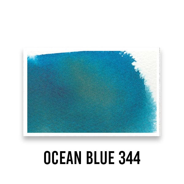 Roman Szmal Watercolour Pan OCEAN BLUE 344 Roman Szmal - Aquarius Watercolours - Individual Half Pans - Series 3