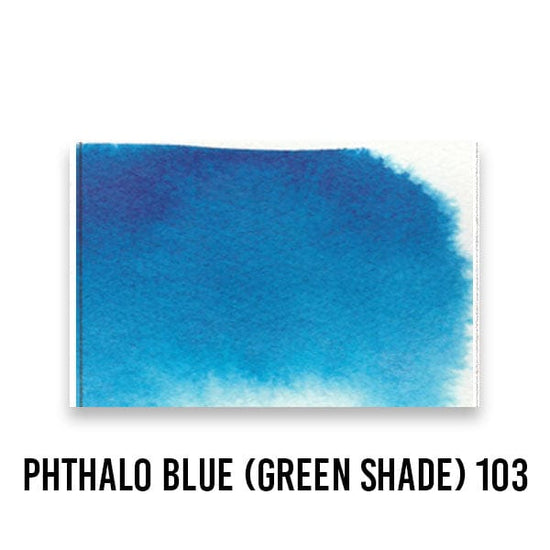 Roman Szmal Watercolour Pan PHTHALO BLUE (GREEN SHADE) 103 Roman Szmal - Aquarius Watercolours - Individual Half Pans - Series 1