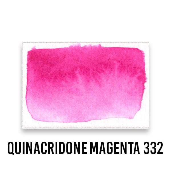 Roman Szmal Watercolour Pan Quinacridone Magenta - 332 Roman Szmal - Aquarius Watercolours - Individual ½ Pans - Series 3