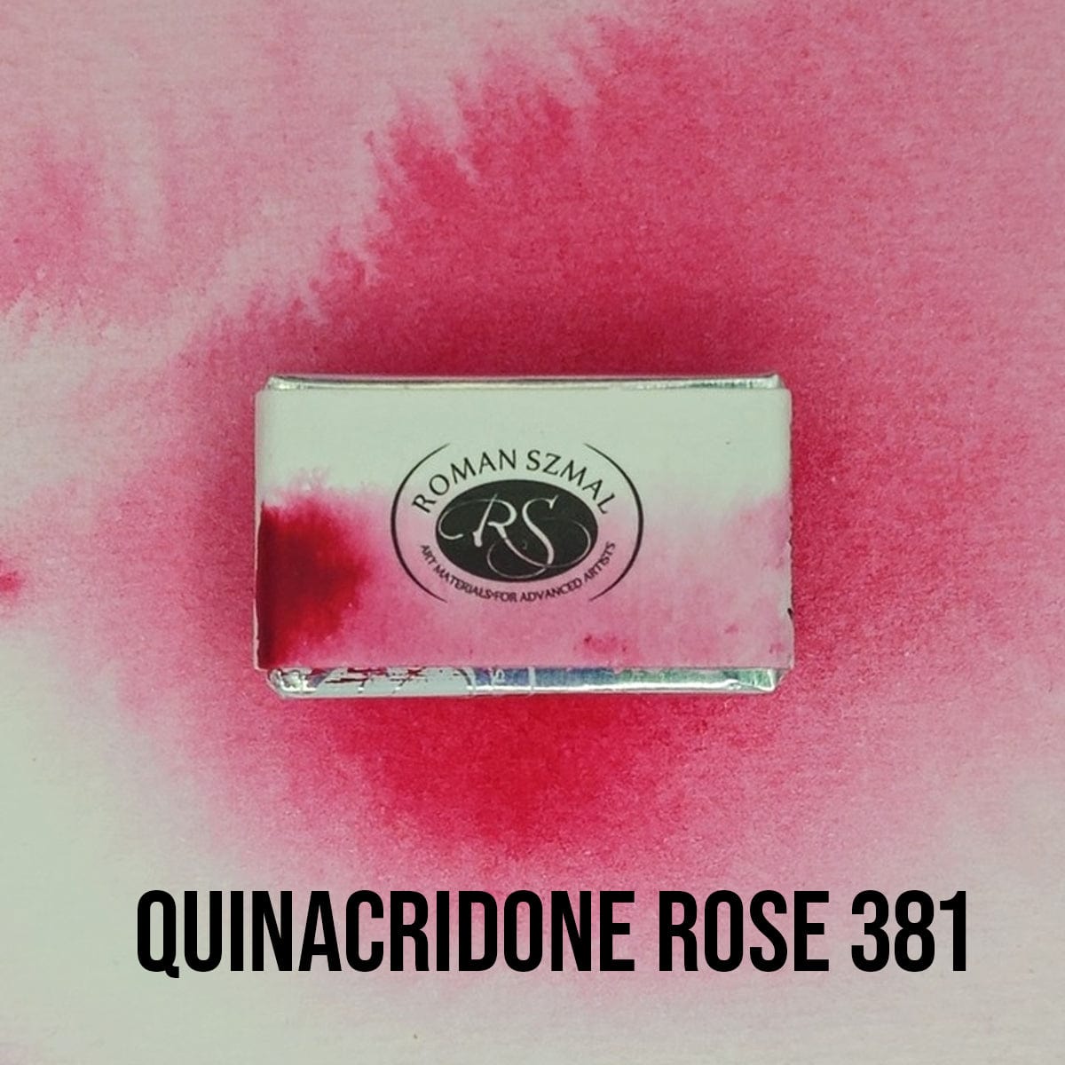 Roman Szmal Watercolour Pan Quinacridone Rose - 381 Roman Szmal - Aquarius Watercolours - Individual Full Pans - Series 3