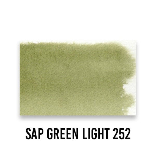 Roman Szmal Watercolour Pan SAP GREEN LIGHT 252 Roman Szmal - Aquarius Watercolours - Individual Half Pans - Series 2