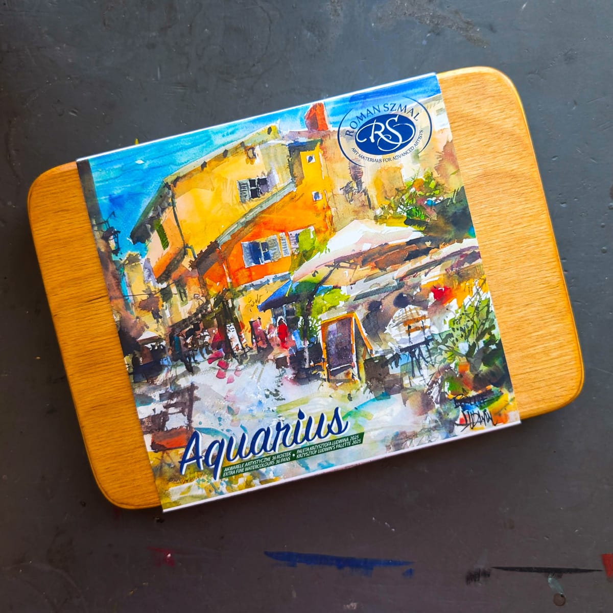 Roman Szmal Watercolour Set Roman Szmal - Aquarius Watercolour Set - Krzysztof Ludwin's Pallette - 36 Full Pans