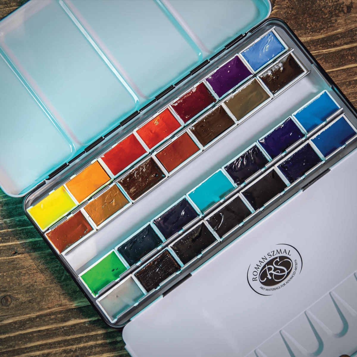 Roman Szmal Watercolour Set Roman Szmal - Aquarius Watercolours - Signature Master Set - Andrzej Gosik - 28 Full Pan Set