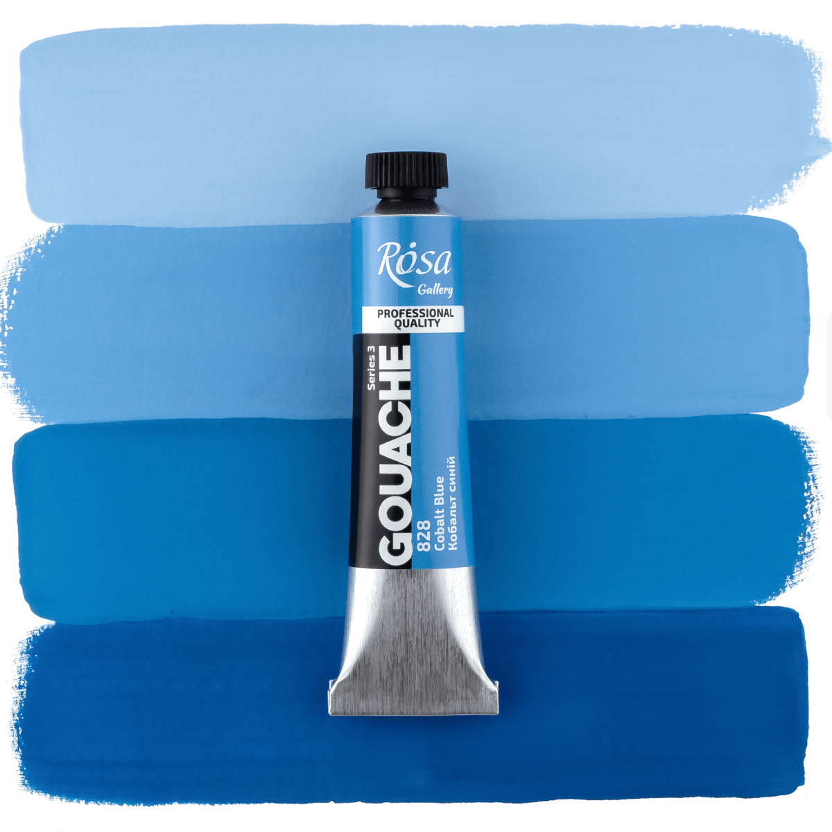 ROSA Fine Art Materials Designer Gouache Cobalt Blue - 828 ROSA Gallery - Professional Gouache - 20mL Tubes - Series 3