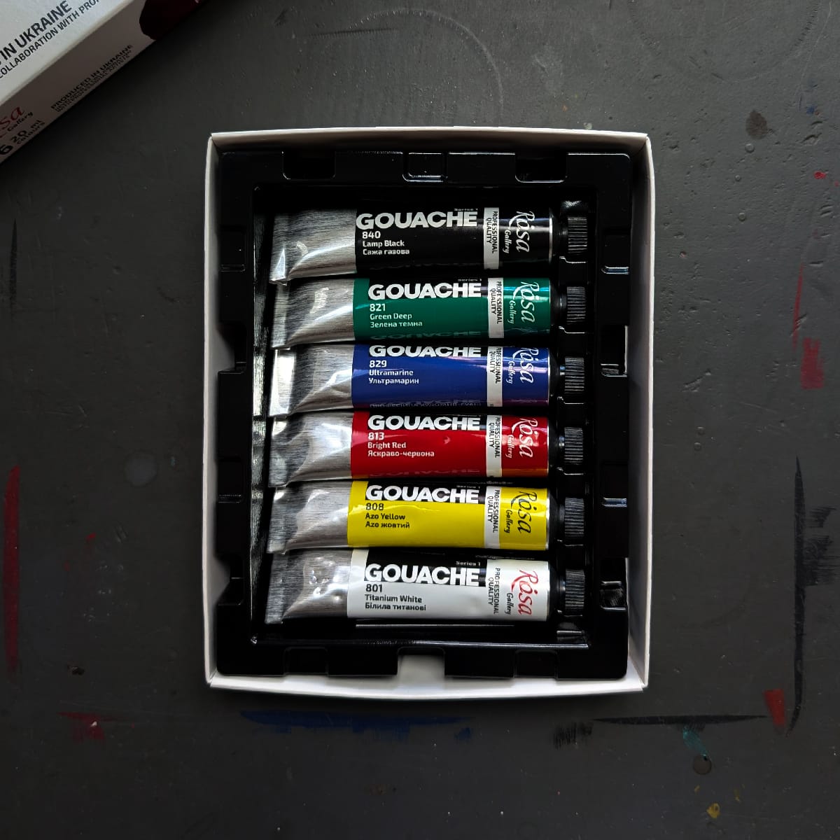 ROSA Fine Art Materials Designer Gouache Set ROSA Gallery - Professional Artist Gouache - 6 Colours in 20mL Tubes