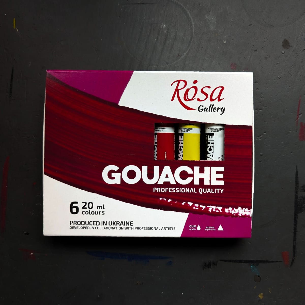 ROSA Fine Art Materials Designer Gouache Set ROSA Gallery - Professional Artist Gouache - 6 Colours in 20mL Tubes