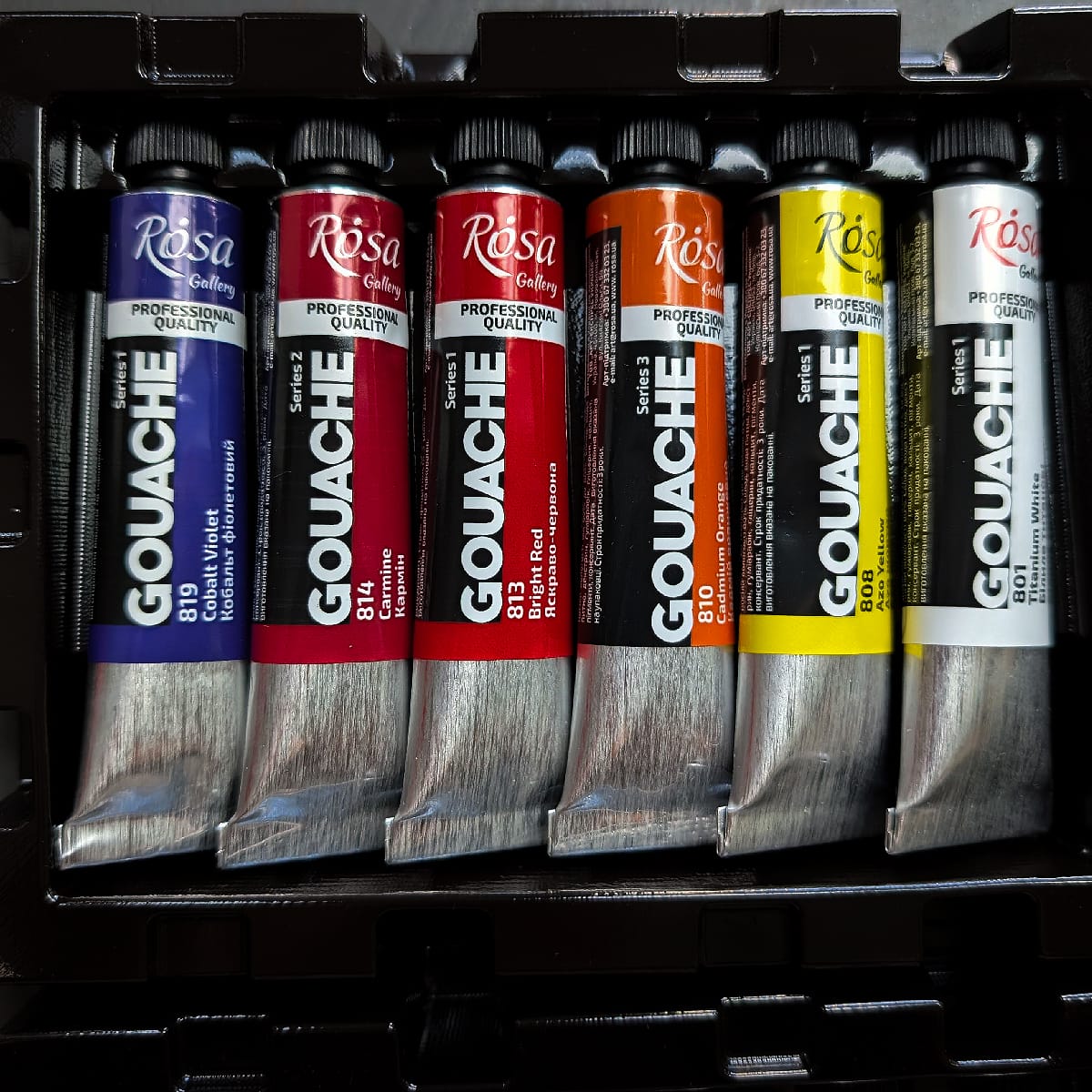 ROSA Fine Art Materials Designer Gouache Set ROSA Gallery - Professional Gouache - 12 Colours in 20mL Tubes