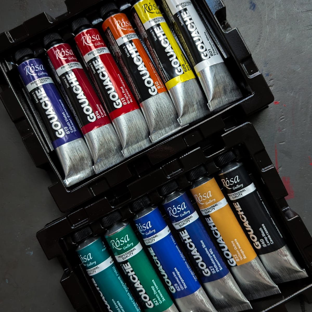 ROSA Fine Art Materials Designer Gouache Set ROSA Gallery - Professional Gouache - 12 Colours in 20mL Tubes