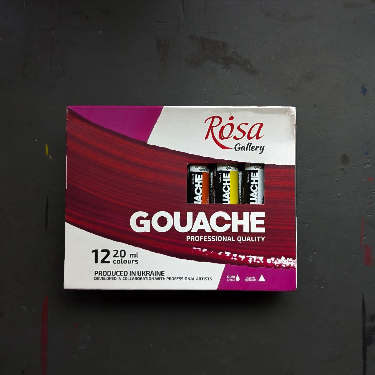 ROSA Fine Art Materials Designer Gouache Set ROSA Gallery - Professional Gouache - 12 Colours in 20mL Tubes