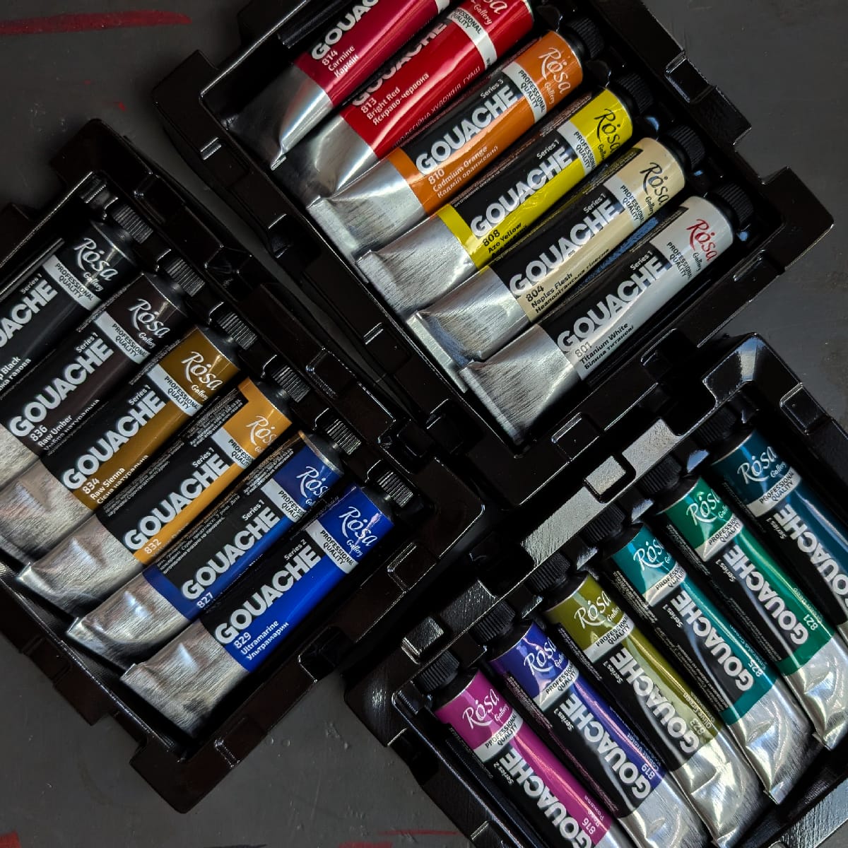 ROSA Fine Art Materials Designer Gouache Set ROSA Gallery - Professional Gouache - 18 Colours in 20mL Tubes
