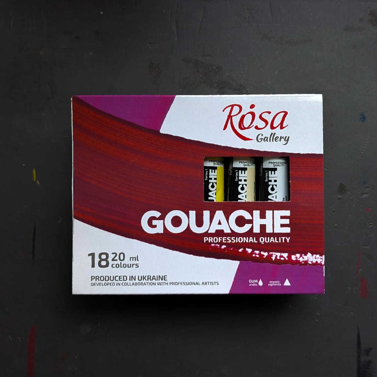 ROSA Fine Art Materials Designer Gouache Set ROSA Gallery - Professional Gouache - 18 Colours in 20mL Tubes