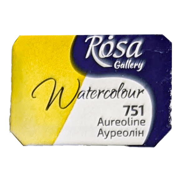 ROSA Fine Art Materials Watercolour Pan Aureoline ROSA Gallery - Watercolours - Individual Half Pans