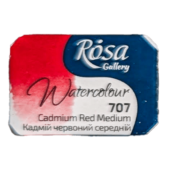 ROSA Fine Art Materials Watercolour Pan Cadmium Red Medium ROSA Gallery - Watercolours - Individual Half Pans