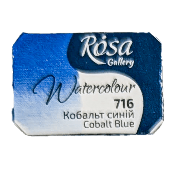 ROSA Fine Art Materials Watercolour Pan Cobalt Blue ROSA Gallery - Watercolours - Individual Half Pans